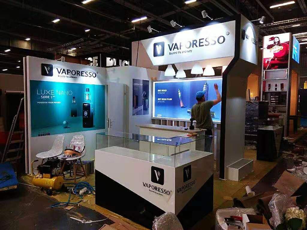 【麦克维尔】法国电子烟展位设计搭建